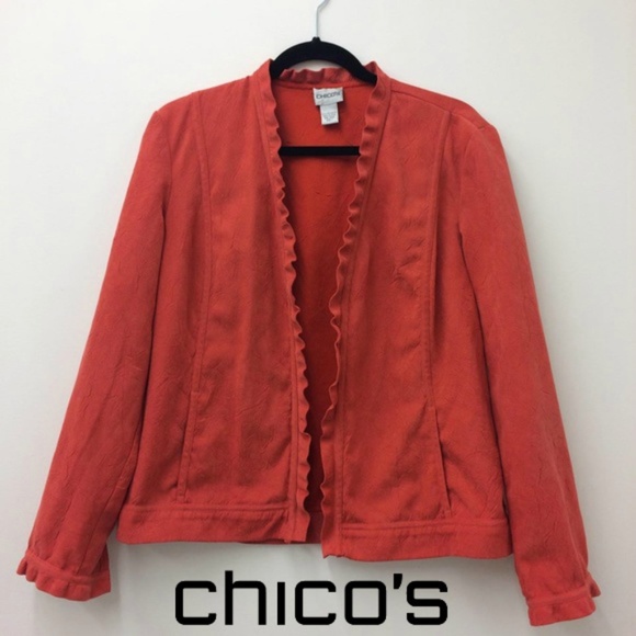Chico's Coral Spring Jacket/Blazer - Medium/Size 1 - Picture 1 of 6